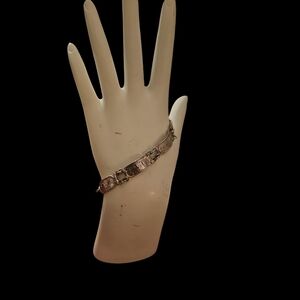 Vintage (80s) Sterling Silver Egyptian Kartouch Bracelet